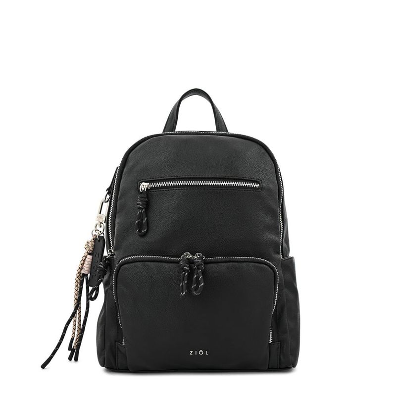 ZIOL - Mochila mediana perlina negro especial