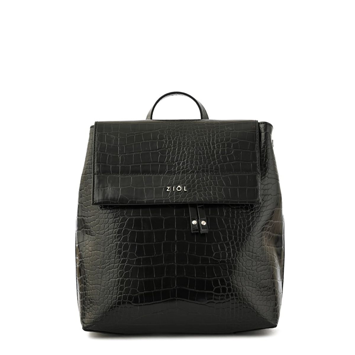 ZIOL - Mochila con tapa tiaré mediana negro especial