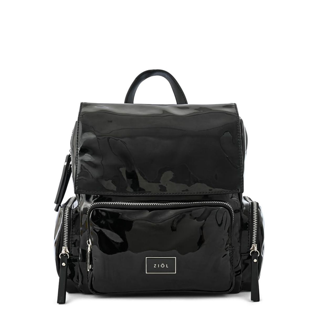 ZIOL - Mochila con tapa pequeña mila negro especial