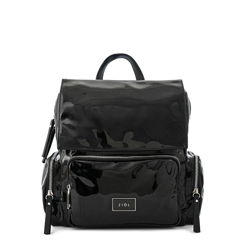 ZIOL - Mochila con tapa pequeña mila negro especial