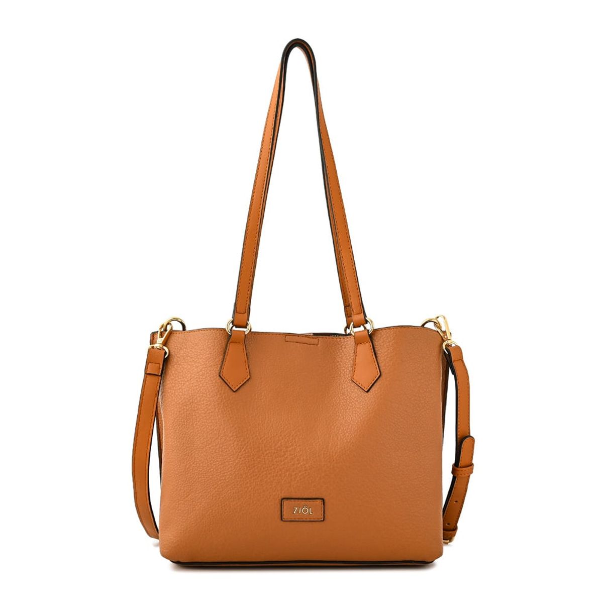 ZIOL - Cartera tote viviene mediana camel