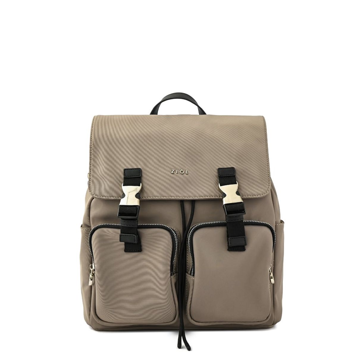 ZIOL - Mochila con tapa odelia mediana beige oscuro