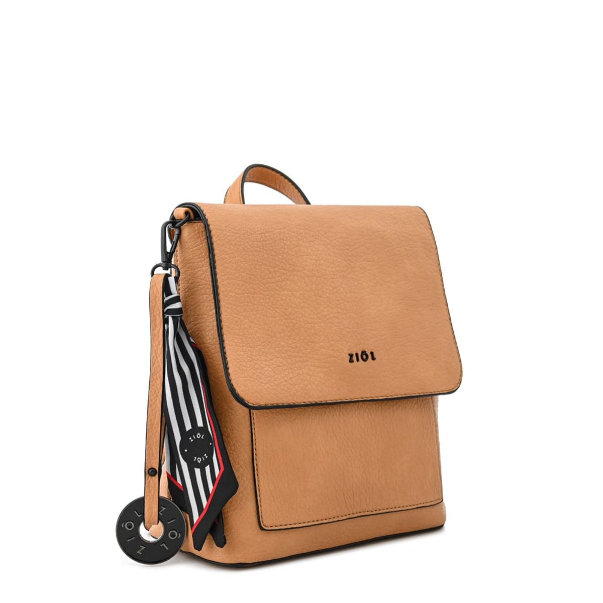 ZIOL - Mochila con tapa raina pequeña camel