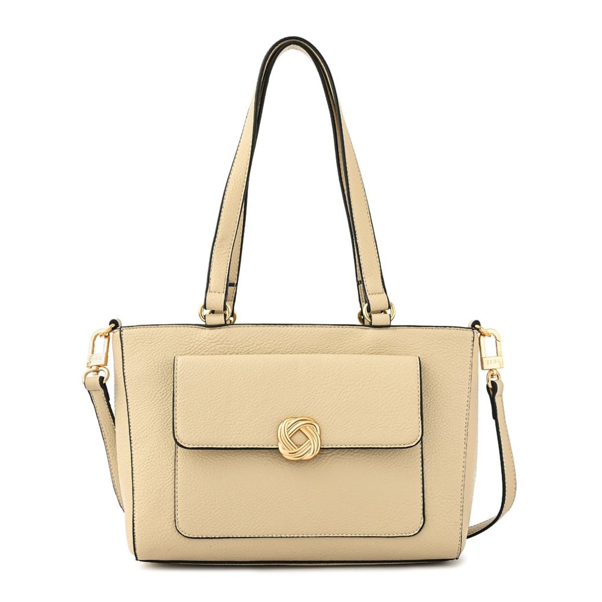 ZIOL - Cartera tote agata mediana beige