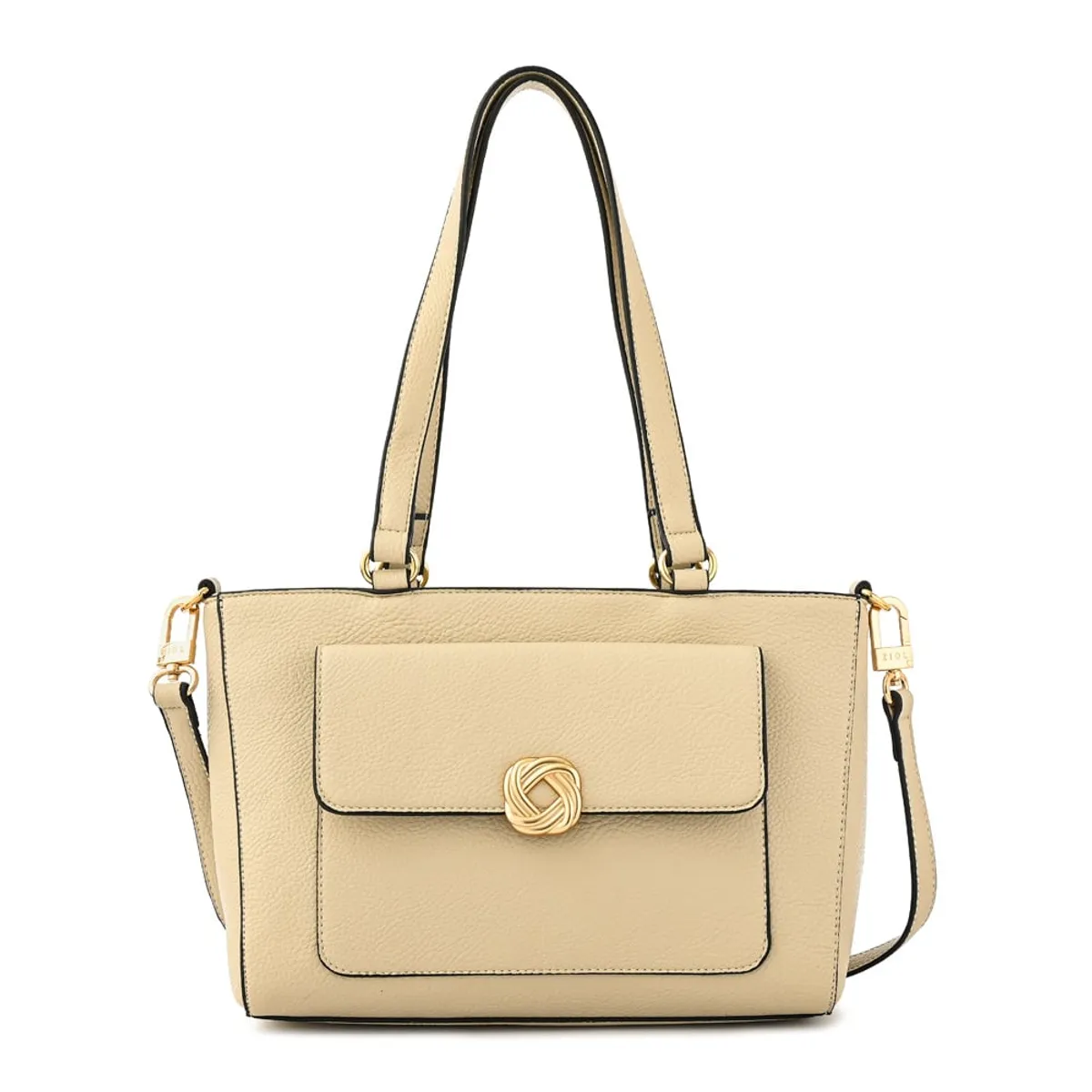 ZIOL - Cartera tote agata mediana beige