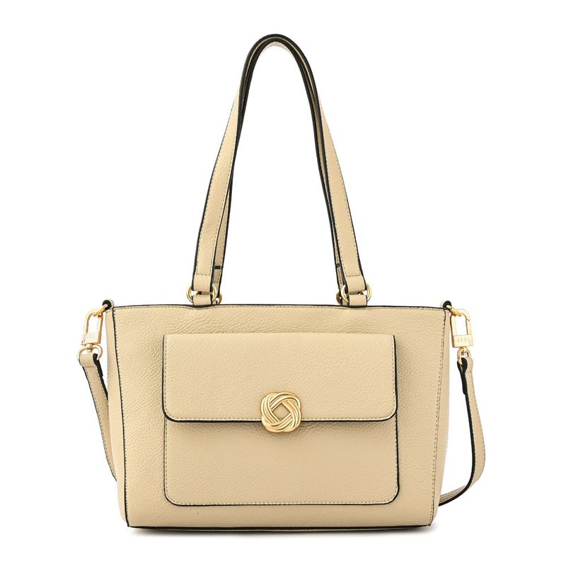 ZIOL - Cartera dos asas mediana agata beige