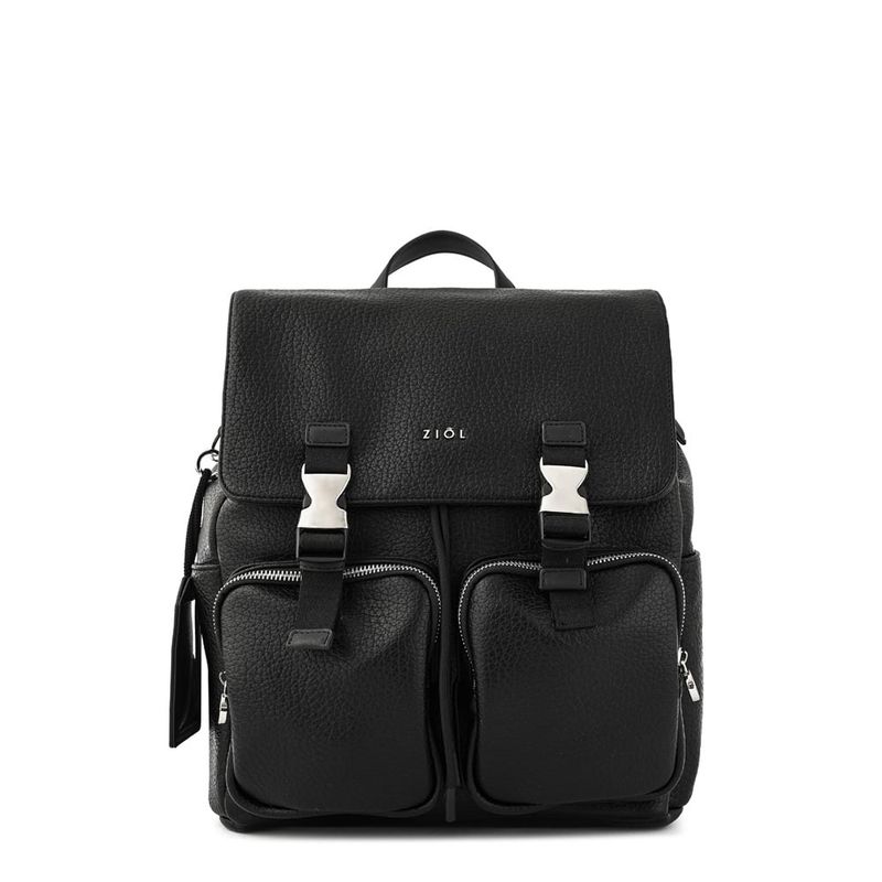 ZIOL - Mochila con tapa mediana odelia negro especial