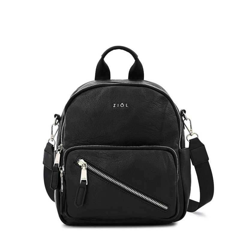 ZIOL - Mochila pequeña lychee negro especial