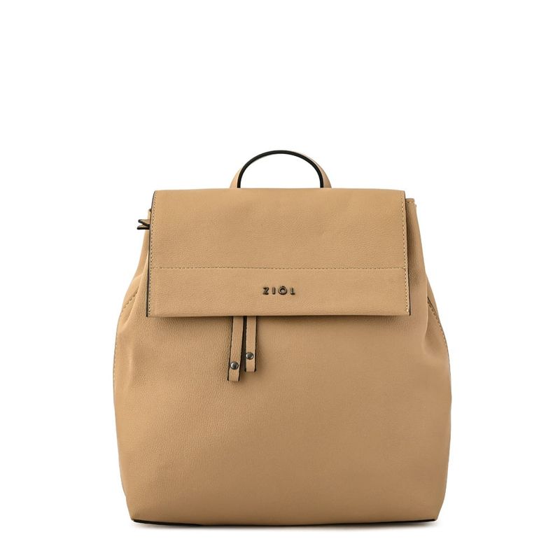 ZIOL - Mochila con tapa mediana tiaré beige