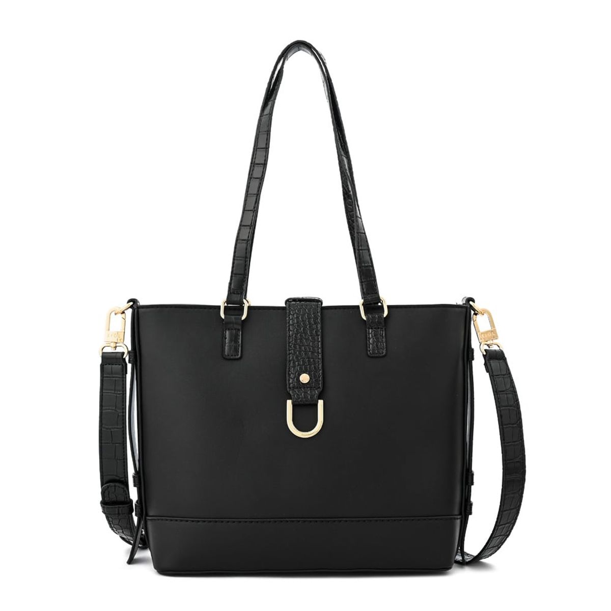 ZIOL - Cartera tote tres divisiones federica mediana negro