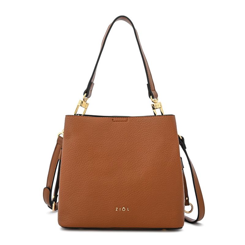ZIOL - Cartera bandolera mediana ariadna café