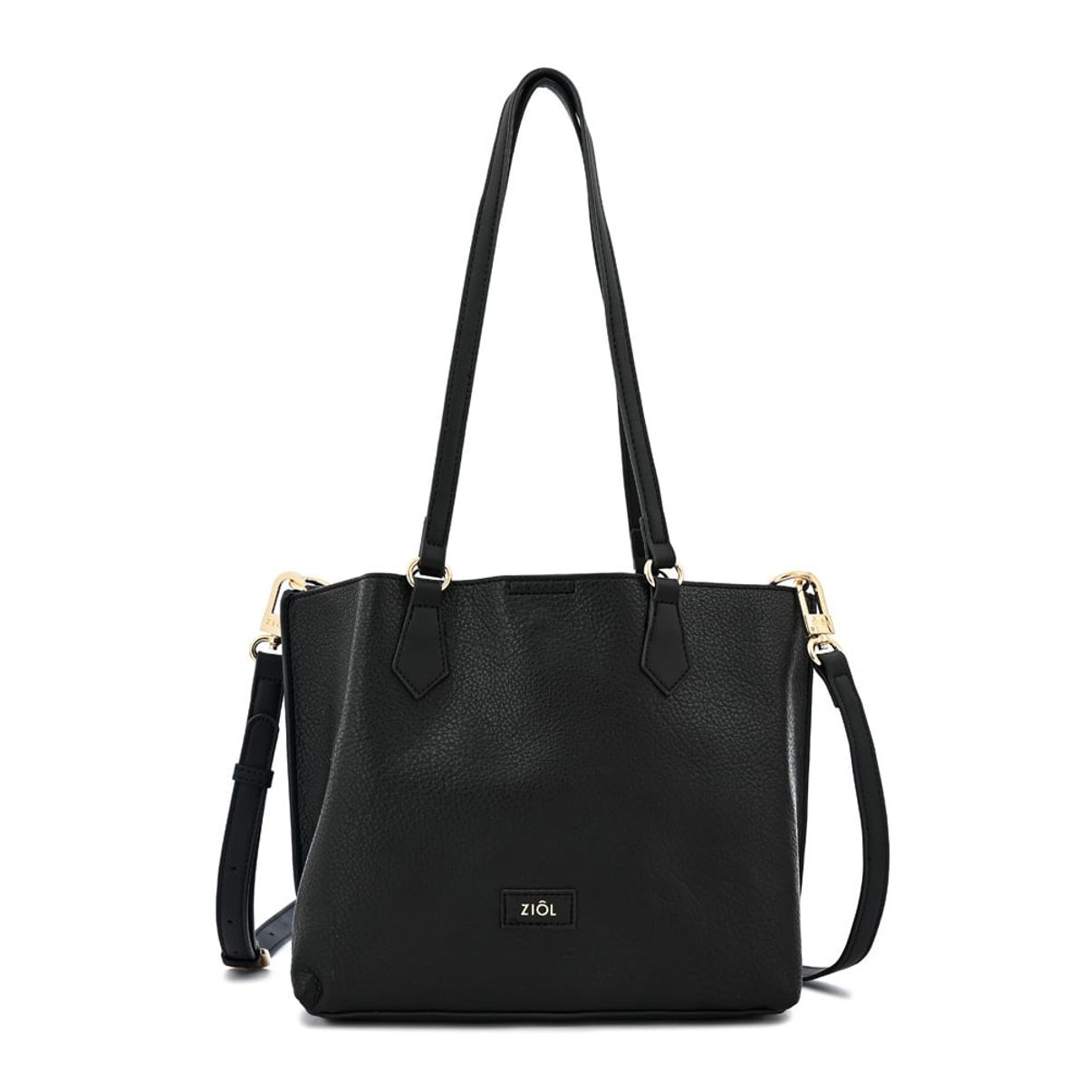 ZIOL - Cartera tote viviene mediana negro