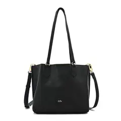 ZIOL - Cartera dos asas mediana viviene negro