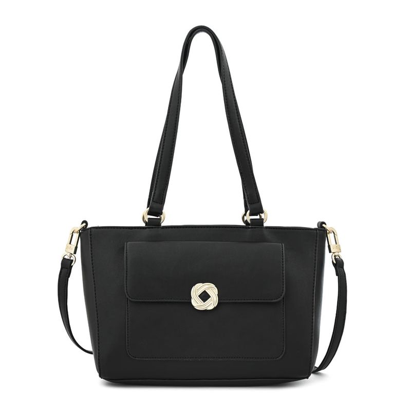 ZIOL - Cartera dos asas mediana agata negro especial