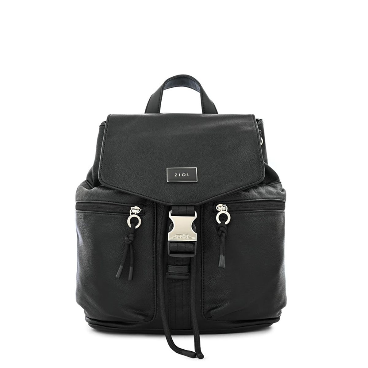 ZIOL - Mochila con tapa elvas mediana negro especial