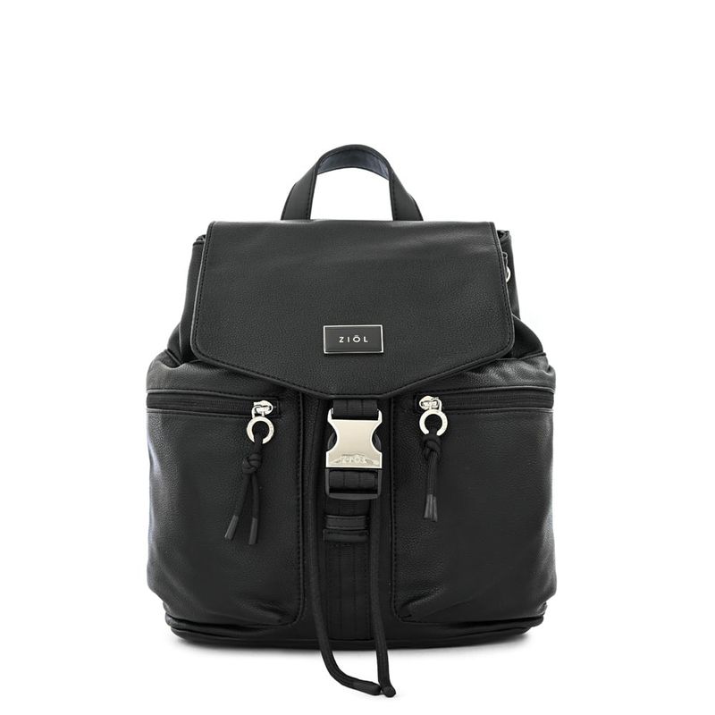 ZIOL - Mochila con tapa mediana elvas negro especial