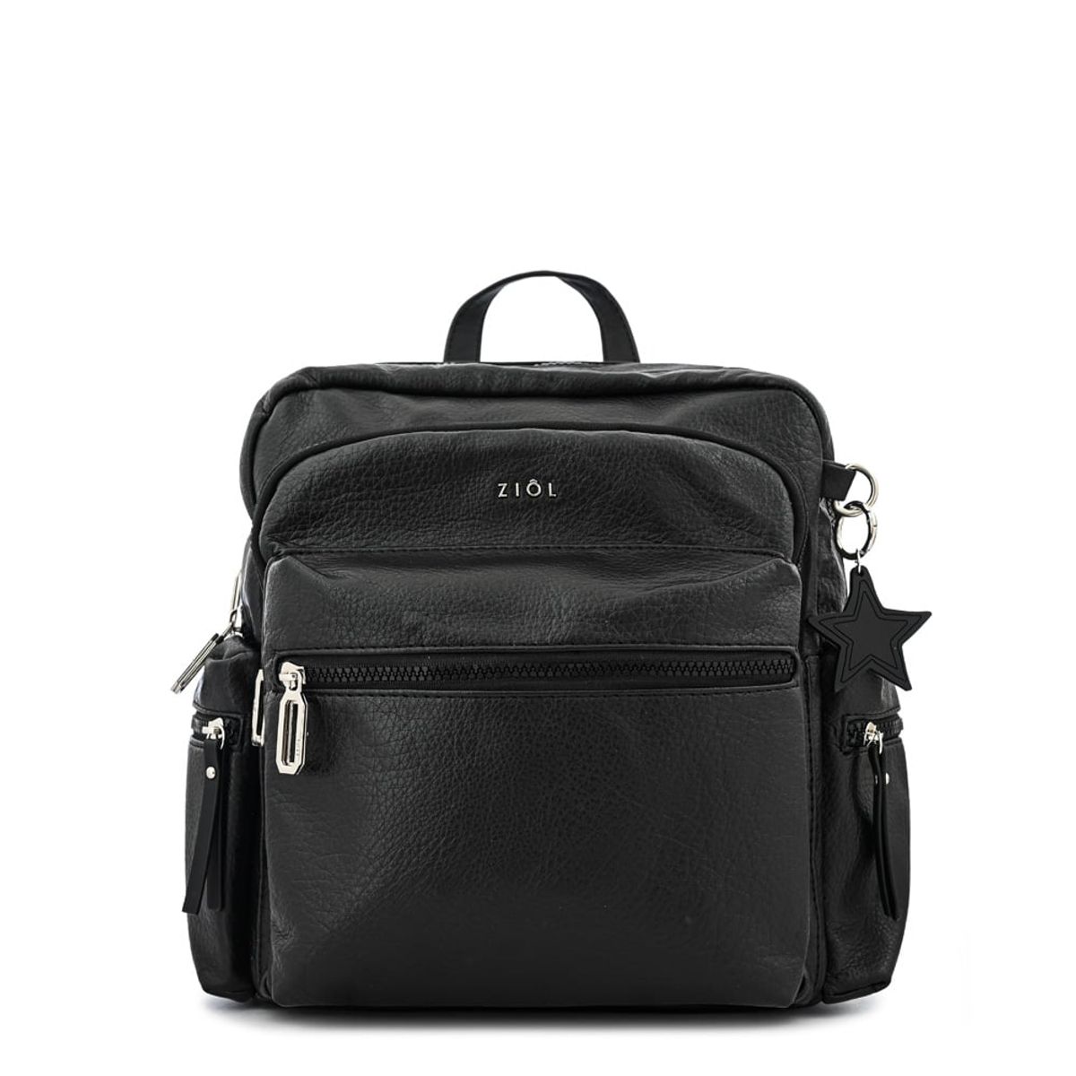 ZIOL - Mochila ronnie mediana negro especial