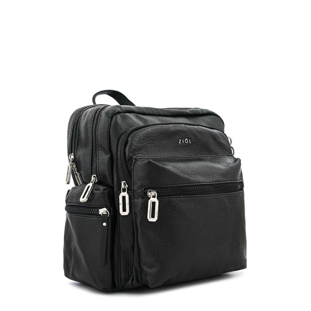 ZIOL - Mochila ronnie mediana negro especial