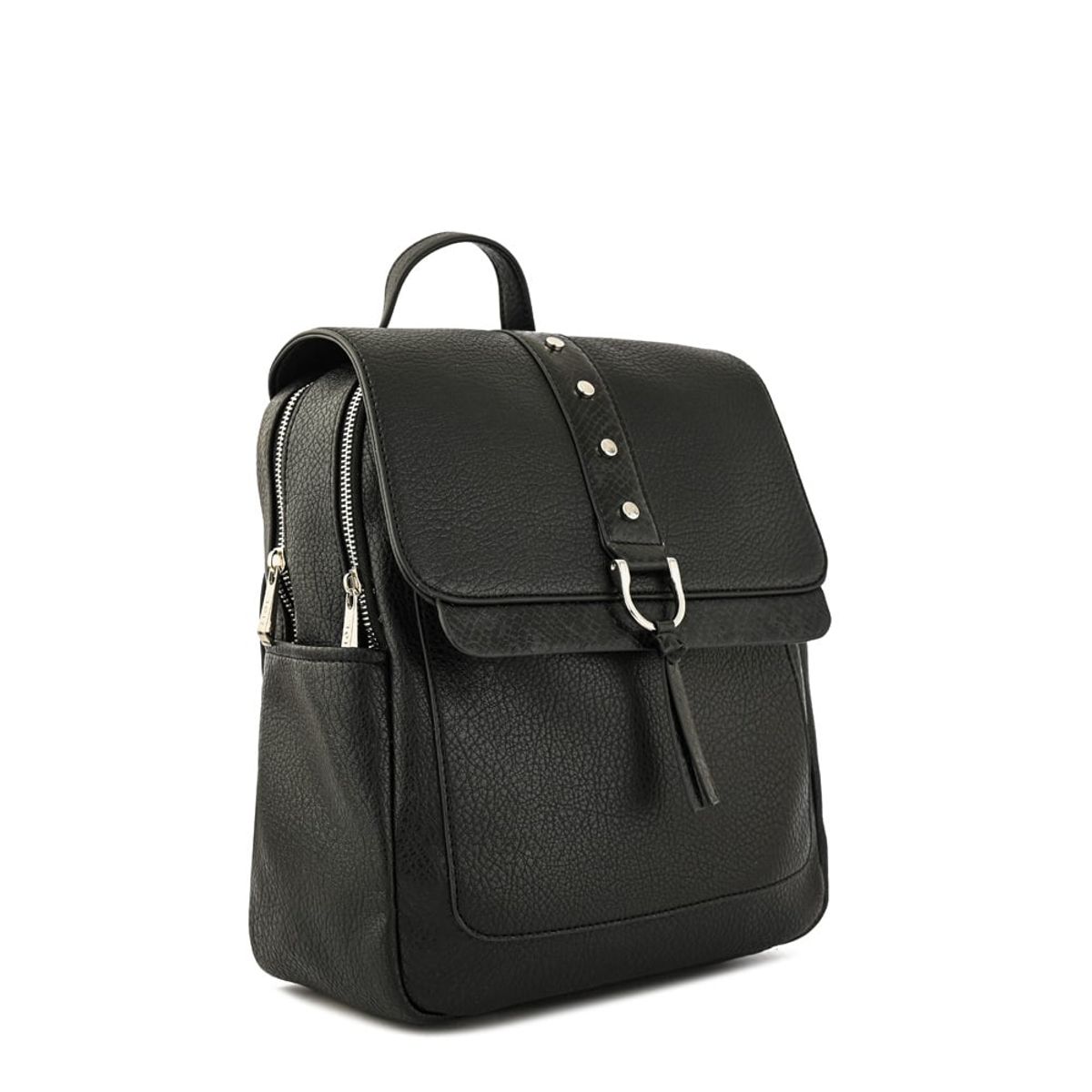 ZIOL - Mochila con tapa althea mediana negro especial