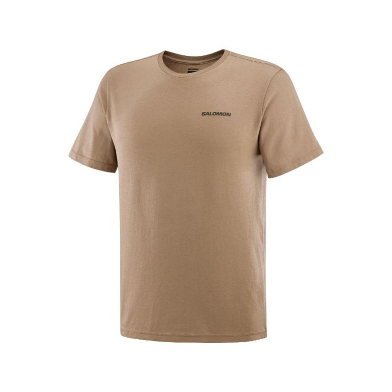 SALOMON - Polera Hombre Graphic Beige Salomon