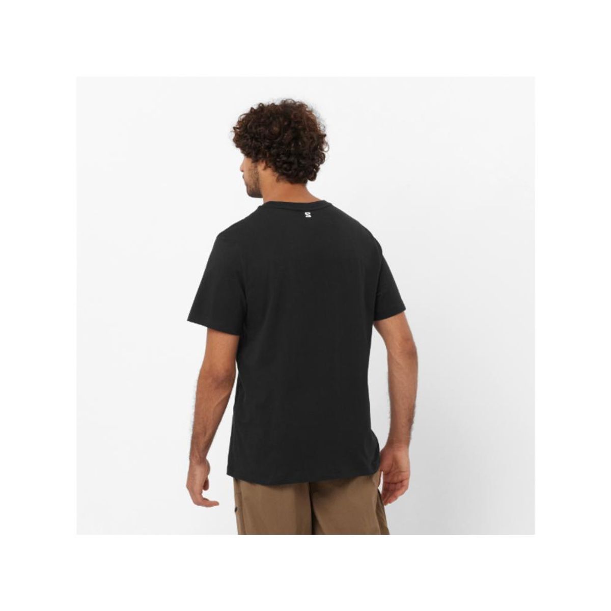 SALOMON - Polera Hombre Logo Perf Negro Salomon