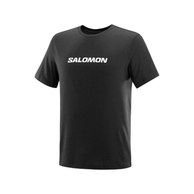 SALOMON - Polera Hombre Logo Perf Negro Salomon