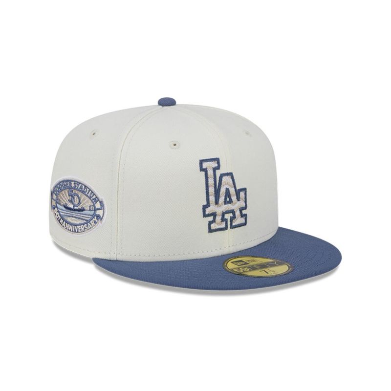 NEW ERA - Gorro 59fifty MLB Los Angeles Dodgers Wavy Chainstitch White