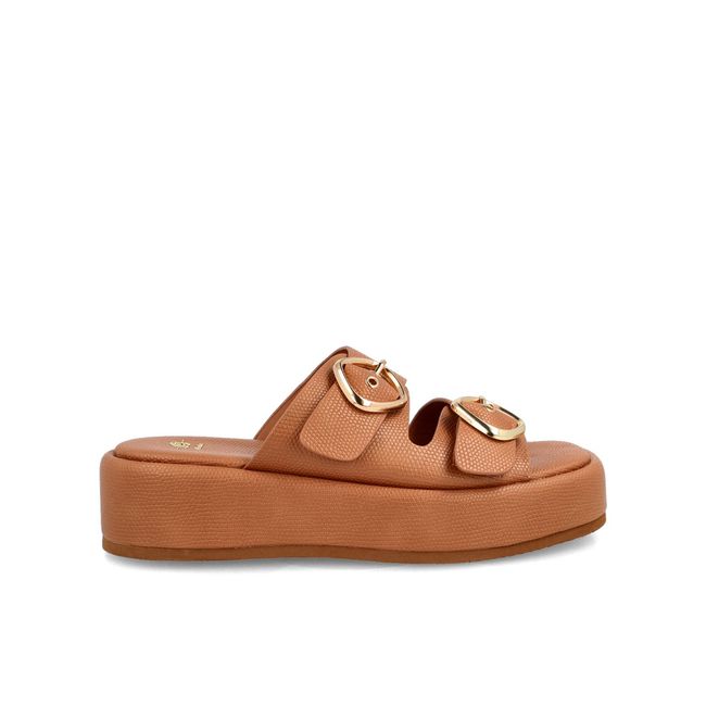 BATA - Sandalia Mujer Bata Crystal Café