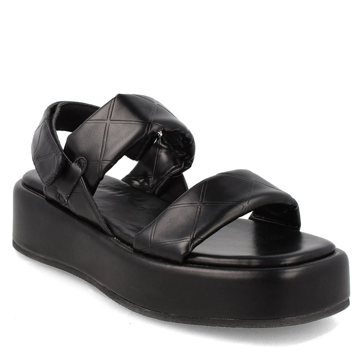 BATA - Sandalia Mujer Bata Crystal Negro Broche