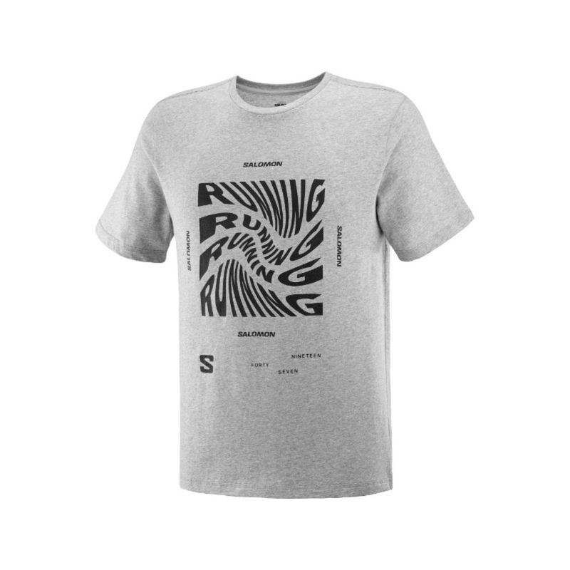 SALOMON - Polera Hombre Running Graphic Salomon.-
