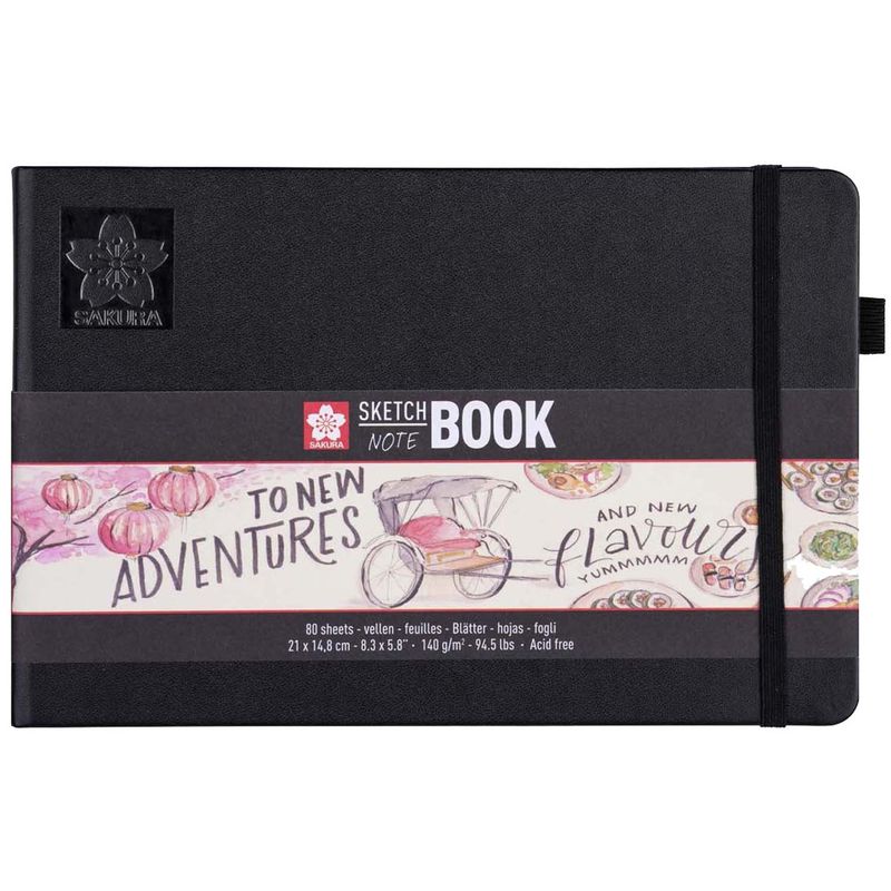 SAKURA - Sketchbook Sakura Hoja Blanco Crema A5(14.8x21cm) 140gr 80hj