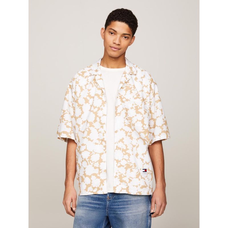 TOMMY HILFIGER - Camisa Relaxed Con Estampado Multicolor Tommy Hilfiger