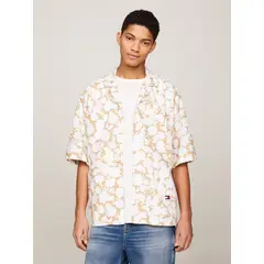 TOMMY HILFIGER - Camisa Relaxed Con Estampado Multicolor