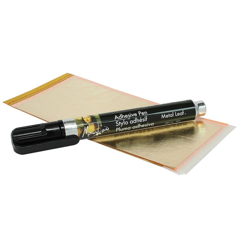 SPEEDBALL - Kit de 6 hojas Pan de Oro + lápiz adhesivo Mona Lisa