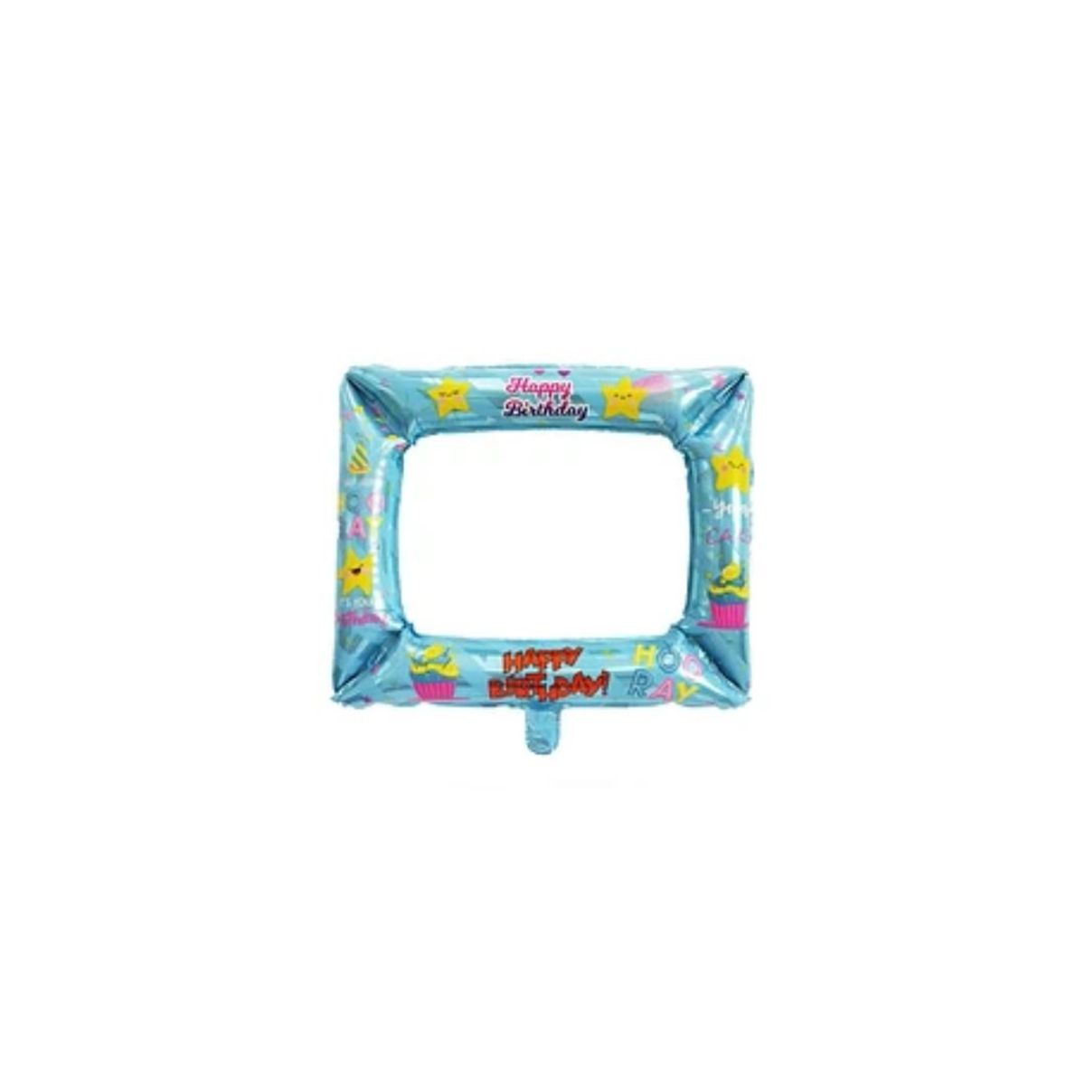 GENERICO - Globo Marco Selfie Happy Birthday Azul