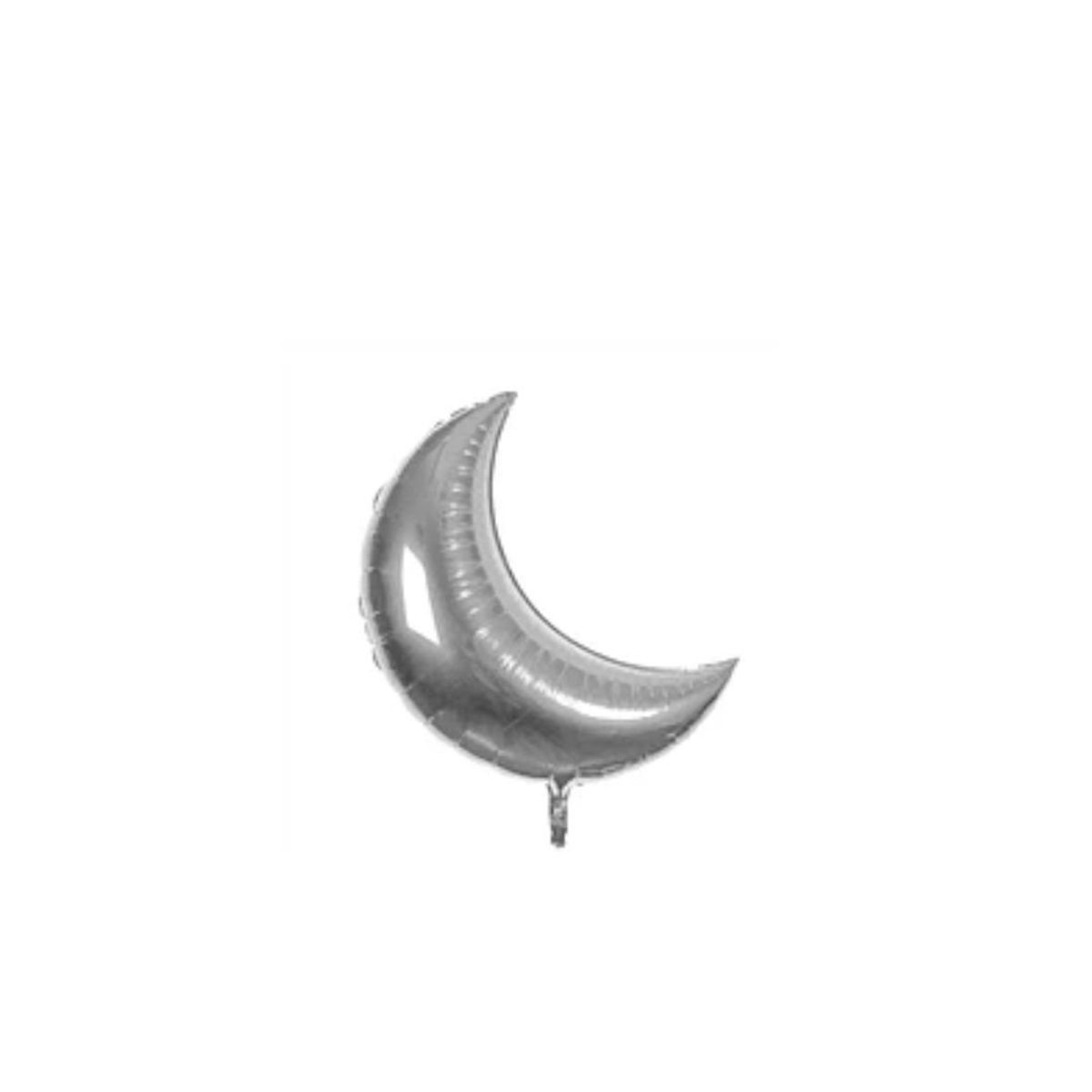 GENERICO - Globo Metalico Luna Plata 59x78cm