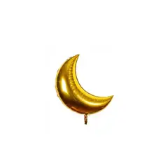 GENERICO - Globo Metalico Luna Dorado 59x78cm