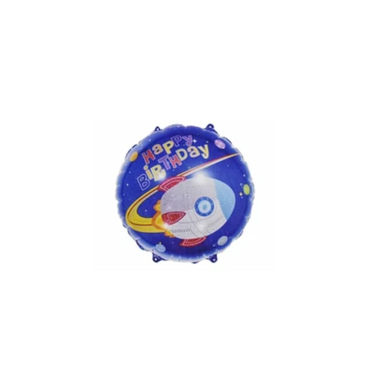 GENERICO - Globo Metalico Happy Birthday Planeta 18pulgadas