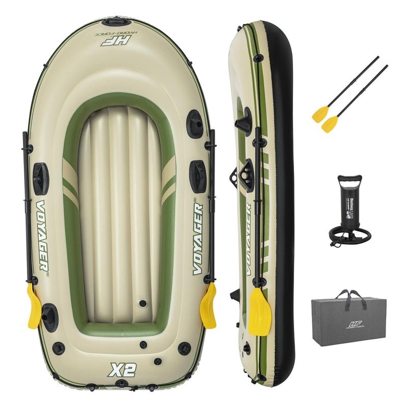 BESTWAY - Bote Inflable Con Remos Voyager X2 2.32MX1.18M Bestway