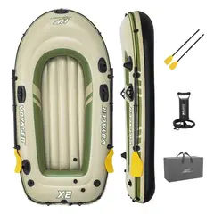 BESTWAY - Bote Inflable Con Remos Voyager X2 2.32MX1.18M