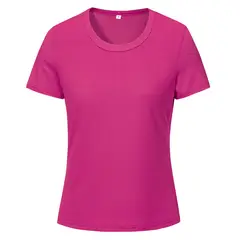ANDESLAND OUTDOOR APPAREL - Polera Dry Fit Microperforado Manga Corta Sechurano Fucsia Mujer