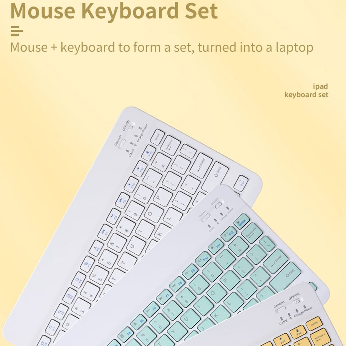 GENERICO - KIT PC 2 EN 1 TECLADO MOUSE RECARGABLE