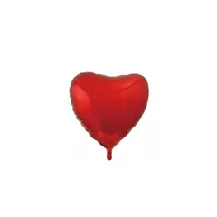 GENERICO - Globo Metalico Corazón Rojo 60cm