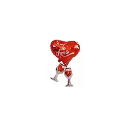 GENERICO - Globo Metalico Corazón Te Amocopas 1pcs 47x69cm