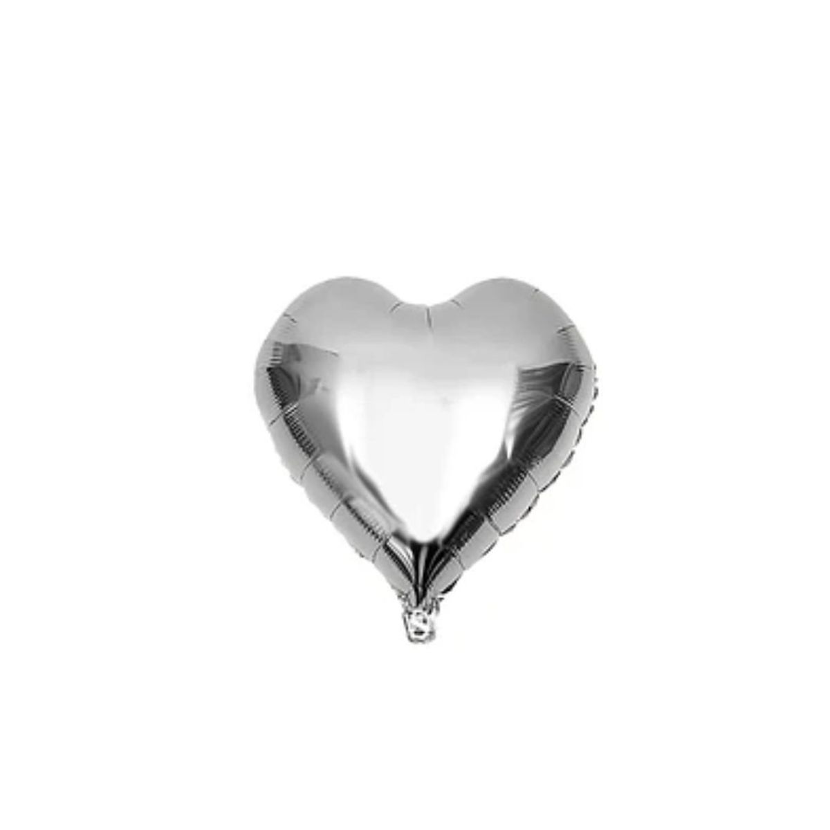 GENERICO - Globo Corazón Plata 18 pulgadas