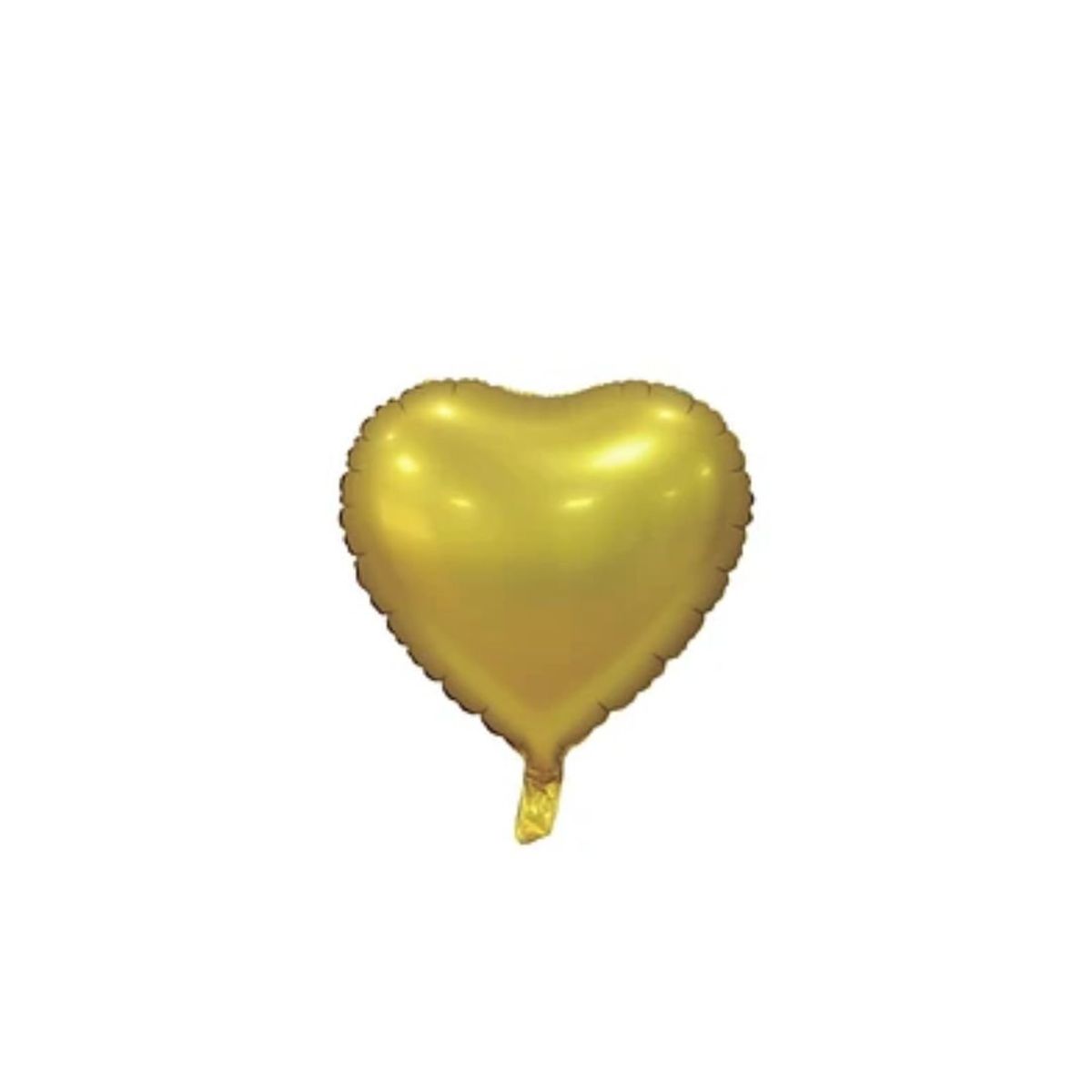 GENERICO - Globo Corazón Cromado Oro
