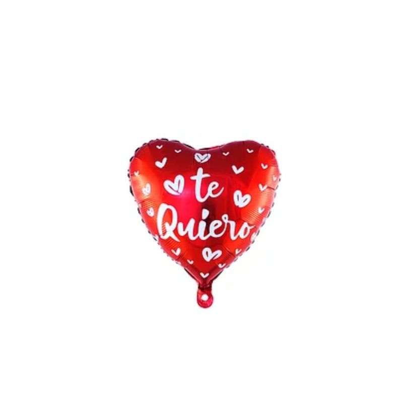 GENERICO - Globo Metálico Corazón Rojo Te Quiero 45cm