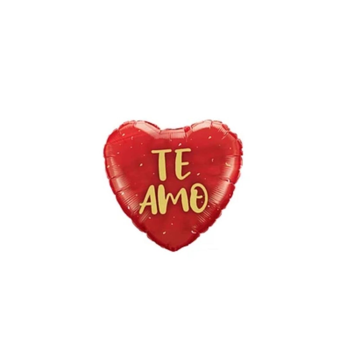 GENERICO - Globo Metálico Corazón Rojo Te Amo 45cm