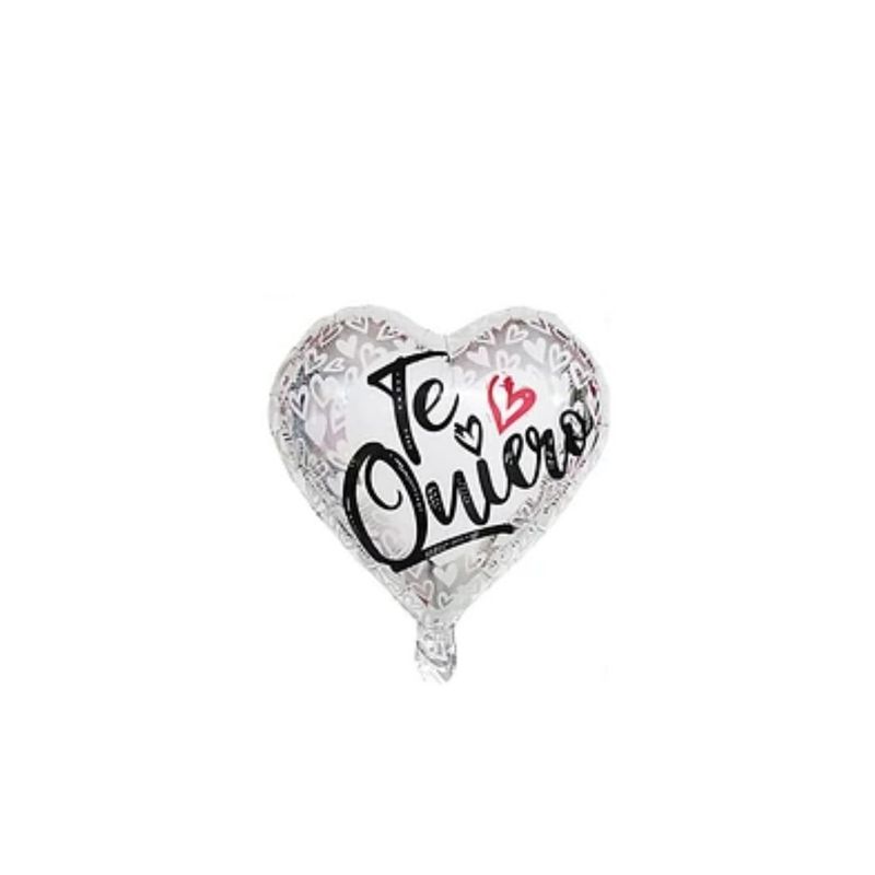 GENERICO - Globo Metálico Corazón Te Quiero 45cm