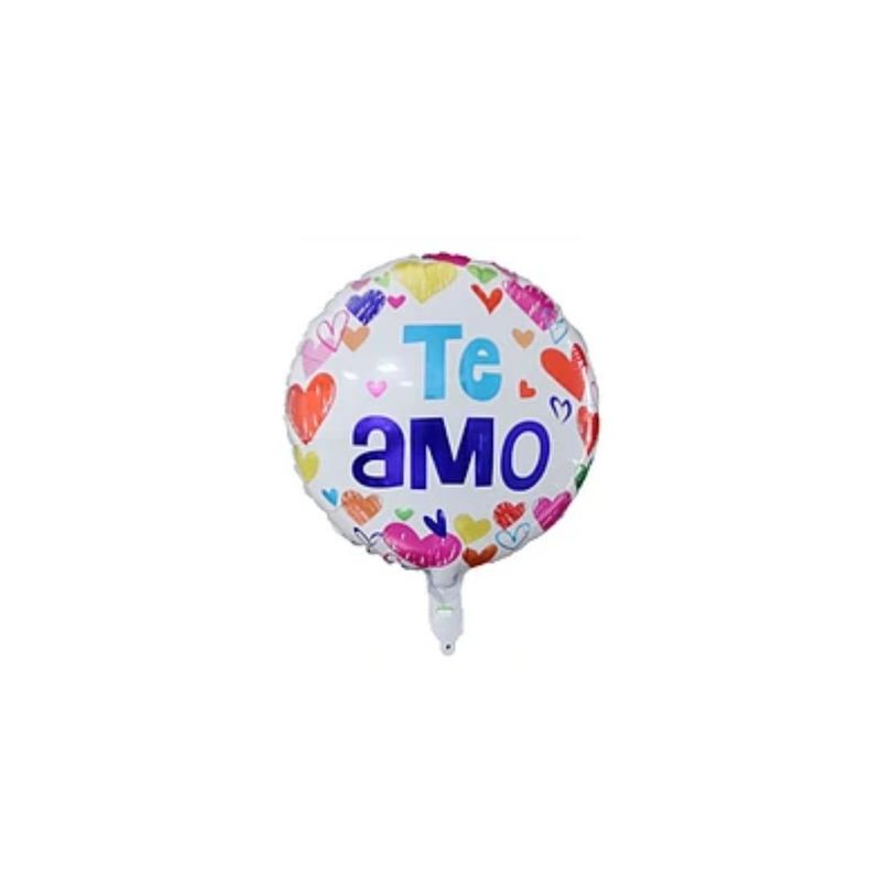 GENERICO - Globo Metálico Redondo Te Amo 45cm